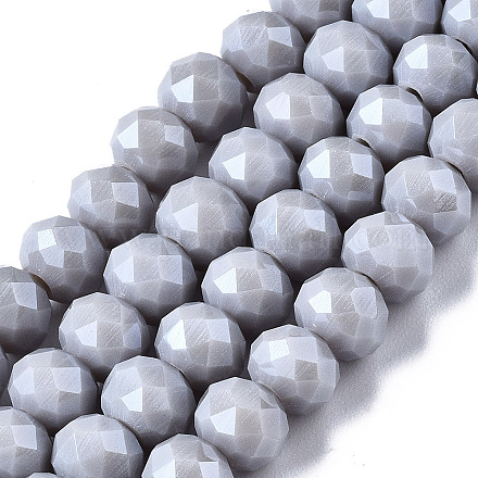 Chapelets de perles en verre électroplaqué X-EGLA-A034-P6mm-A16-1