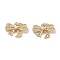 Brass Charms, Bowknot Charms, Real 18K Gold Plated, 11x16x3.5mm, Hole: 3mm