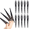 GLOBLELAND 20Pcs 4.8inch Halloween Black Finger Nail Tip Claw Rings Ancient Queen Fingernail Claw Costume Fingertip Claw Nail Rings Metal Finger Knuckle Claw for Halloween Cosplay Costume Dance Show