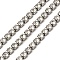304 Stainless Steel Rhinestone Cup Chains, with Spool, Stainless Steel Color, 3x3x3mm