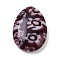 Handmade Millefiori Glass Pendants, Teardrop, Dark Red, 18x13.5x4.5mm, Hole: 1~1.1mm