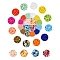 Glass Beads Set, Including Round Opaque Colours & Baking Paint & Pearlize Glass Seed Beads, Mixed Color, Beads: 3~4x2~4mm, Hole: 1~1.2mm, 2800pcs/box