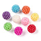 ABS Plastic Beads, Round, Waxberry Shape, Mixed Color, 14x13mm, Hole: 1.6mm, ahout 562pcs/500g
