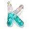 Resin Pendant, with Iron Ring Finding, Letter A~Z, Letter K, 39x26x7mm, Hole: 2mm