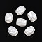 Imitation Pearl Plastic Beads, Barrel, White, 10~10.3mm, Hole: 4~4.3mm