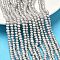 Natural Cultured Freshwater Pearl Beads Strands, Rondelle, Grade 3A+, Gray, 4~4.5mm, Hole: 0.6mm, about 117~120pcs/strand, 13.78 inch(35cm)