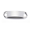 Tarnish Resistant 201 Stainless Steel Links connectors, Rectangle, Stainless Steel Color, 44.5x12x1mm, Hole: 6x9mm