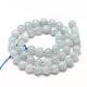 Chapelets de perles en aigue-marine naturelle G-R446-6mm-04-2