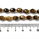 Natürlichen Tigerauge Perlen Stränge G-H297-C11-01-4