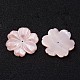 Flower Natural Pink Shell Beads BSHE-L008-05C-2