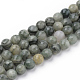 Chapelets de perles en jaspe verte naturelle de la ligne G-Q462-102-6mm-1