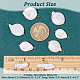 8 pièces 4 styles pendentifs baroques en perles de keshi naturelles PALLOY-AB00030-2
