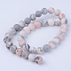 Chapelets de perles en zèbre naturel X-G-Q462-10mm-03-2