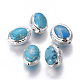 Perles de turquoise synthétique G-F633-12S-1