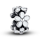 925 Thai Sterling Silber Emaille Kranz europäischen Perlen STER-FF0003-015-1
