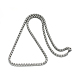 304 Stainless Steel Box Chains Necklaces NJEW-I074-12-2