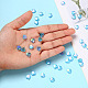 100pcs perles acryliques transparentes écologiques TACR-YW0001-07F-8
