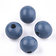 Painted Natural Wood Beads WOOD-S049-05C-1