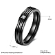 Regali di san valentino anelli per coppia in acciaio al titanio con zirconi cubici per donna RJEW-BB16464-8B-3