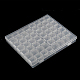 Contenants de perles en plastique transparent 56 grilles CON-PW0001-028B-1