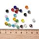 24 Colors Electroplate Glass Beads EGLA-JP0002-04B-6mm-3
