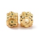Brass Rhinestones Beads KK-A179-08G-1