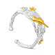 Shegrace fashion 925 anillos de puño de plata esterlina JR388A-1