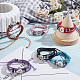 PandaHall Elite 6Pcs 6 Colors PU Leather Braided Triple Layer Bracelet Making FIND-PH0010-85-4
