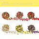 GLOBLELAND 6 Strands 6 Colors Flower Polyester Lace Trims Embroidered Applique Sewing Ribbon Wrapping Ribbon with Sewing tool for Sewing and Art Craft Decoration OCOR-GL0001-03-2