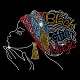 ガラスホットフィックスラインストーン  アップリケの鉄  マスクと衣装のアクセサリー  洋服用  バッグ  パンツ  人間  297x210mm DIY-WH0303-282-1