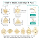 Pandahall elite kit de fabricación de aretes colgantes de geometría diy DIY-PH0006-37-6