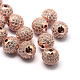 Perles de zircone cubique de placage de rack en laiton ZIRC-S001-10mm-A03-1