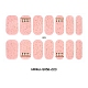 Pegatinas de uñas de cubierta completa de arte de uñas MRMJ-S058-023-2