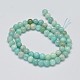 Chapelets de perles en amazonite naturelle G-K068-03-6mm-2