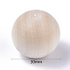 天然木製丸玉  DIY装飾木工ボール  未完成の木製の球  穴なし/ドリルなし  染色されていない  無鉛の  アンティークホワイト  29~30mm WOOD-T014-30mm-3