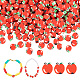 PH Pandahall 400 Stück rote Apfel-Polymer-Ton-Perlen CLAY-PH0001-83-1