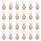 Sunnyclue 1 scatola 30 pezzi ciondoli coccinelle ciondoli coccinella ciondoli sfusi per insetti strass fortunati coccinelle rosa coleotteri animali ciondoli per la creazione di gioielli fascino adulti orecchini collana fai da te braccialetto artigianato ENAM-SC0003-04-1