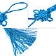 Décorations pendentif pompon polyester nbeads AJEW-NB0001-14-3