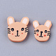 Handmade Polymer Clay Bunny Cabochons CLAY-S091-030-2