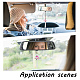 CRASPIRE 2pcs Car Rear View Mirror Hanging Accessories AJEW-CP0005-25-6