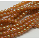 Electroplate Glass Beads Strands EGLA-J011-4mm-F01-1