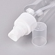 100mlプラスチックスプレーボトル  詰め替え可能なミストポンプ  ボトルキャップ付き  空のアルコール瓶  透明  13.5x4cm  容量：100ml（3.38液量オンス） X-AJEW-G022-01-3