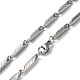 201 ожерелье-цепочка со стрелками из нержавеющей стали для мужчин и женщин NJEW-G112-05P-3