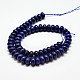 Chapelets de perle en lapis-lazuli naturel X-G-O075-04A-2