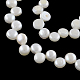 Hebras de perlas de agua dulce cultivadas naturales PEAR-R013-14-1