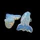 Figuras de peces dorados curativos talladas con piedras preciosas naturales y sintéticas DJEW-D012-08A-3