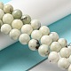 Chapelets de perles de jaspe dendritique naturelle G-H298-A15-02-2
