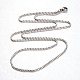 316 colliers de chaînes vénitiennes en acier inoxydable chirurgical NJEW-JN01293-03-1