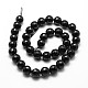 Natural Black Onyx Beads Strands G-D840-22-10mm-2
