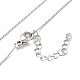 Ожерелье из латунных цепей для мужчин и женщин NJEW-G029-01P-1